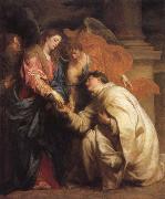 Anthony Van Dyck The mystic marriage of the Blessed Hermann Foseph with Mary